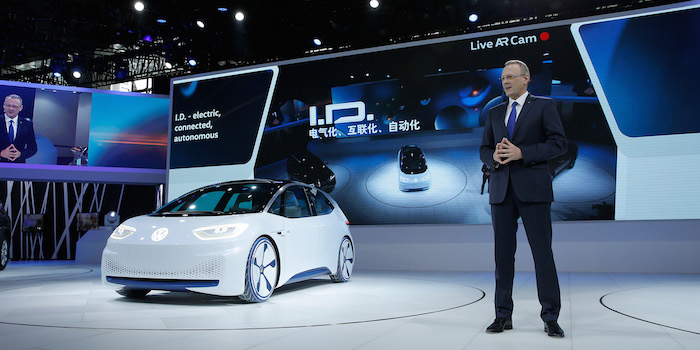 大眾I.D.概念車正式亮相 代表電動車未來雛形