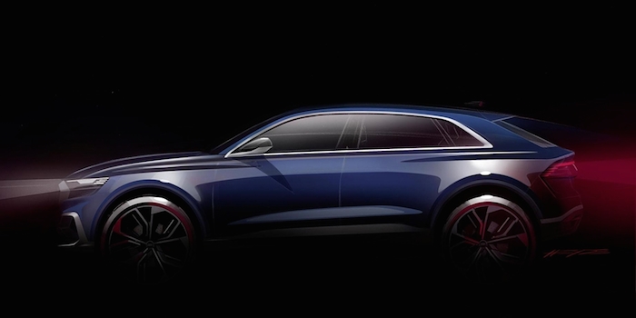 2017年1月發(fā)布 奧迪公布Q8概念車預(yù)告圖