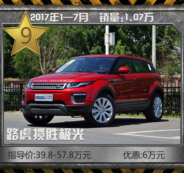 豪華SUV1-7月熱銷TOP10 其他SUV洗洗睡了吧-圖10