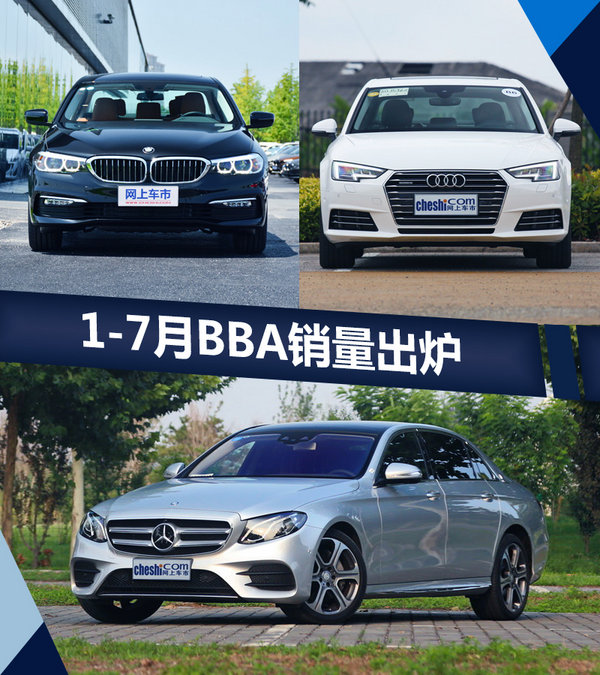 奔馳/寶馬/奧迪1-7月銷量出爐 排名懸念陡增-圖1