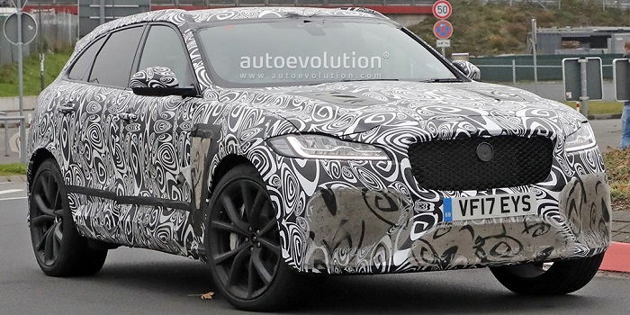 換全新外觀套件 捷豹F-PACE SVR最新諜照