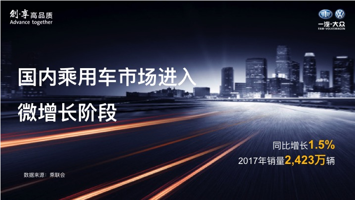 一汽-大眾今年推9款新車 挑戰(zhàn)210萬(wàn)銷量目標(biāo)