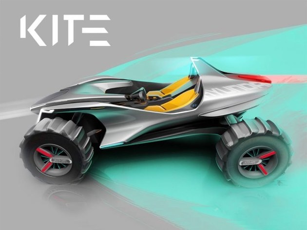現(xiàn)代KITE電動概念車 2018日內(nèi)瓦車展亮相