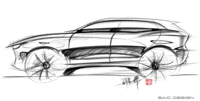 名爵全新SUV概念車設(shè)計(jì)圖曝光 北京車展首秀