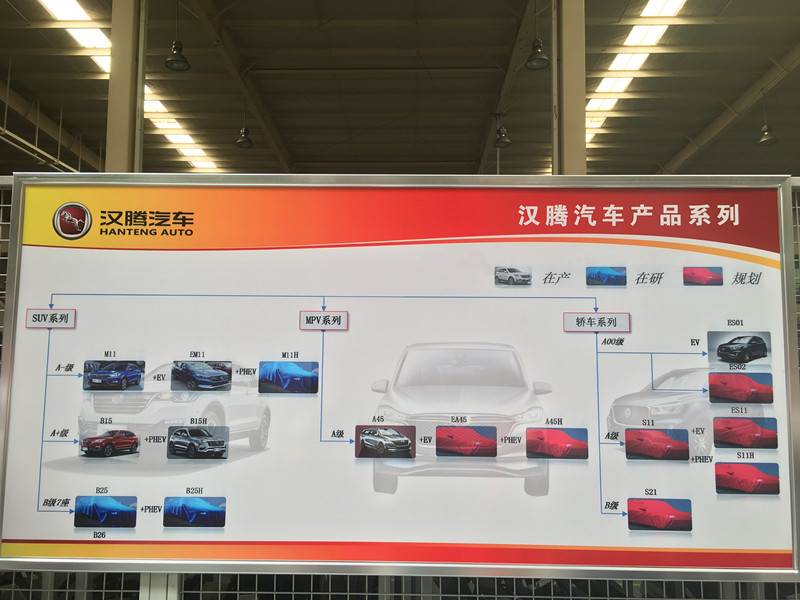 漢騰多款新車集中亮相 年底推純電動轎車