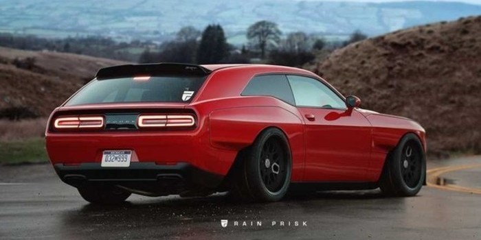 道奇Challenger SRT Demon掀背車渲染圖曝光