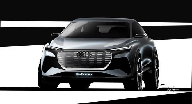 奧迪Q4 e-tron概念車預(yù)告圖 日內(nèi)瓦車展亮相