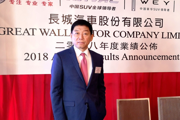 長城2018年凈利潤52.48億 同比增4.05% 