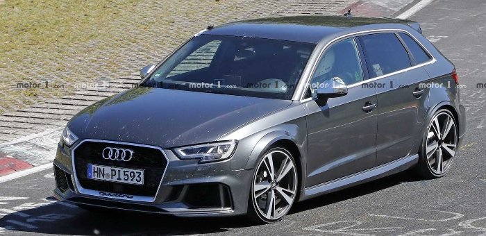 動(dòng)力超300Kw 全新奧迪RS3掀背版諜照曝光