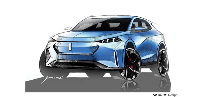 WEY品牌全系概念車設計圖 預計法蘭克福車展亮相