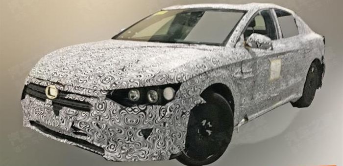 或命名“漢” 比亞迪全新中型轎車諜照曝光