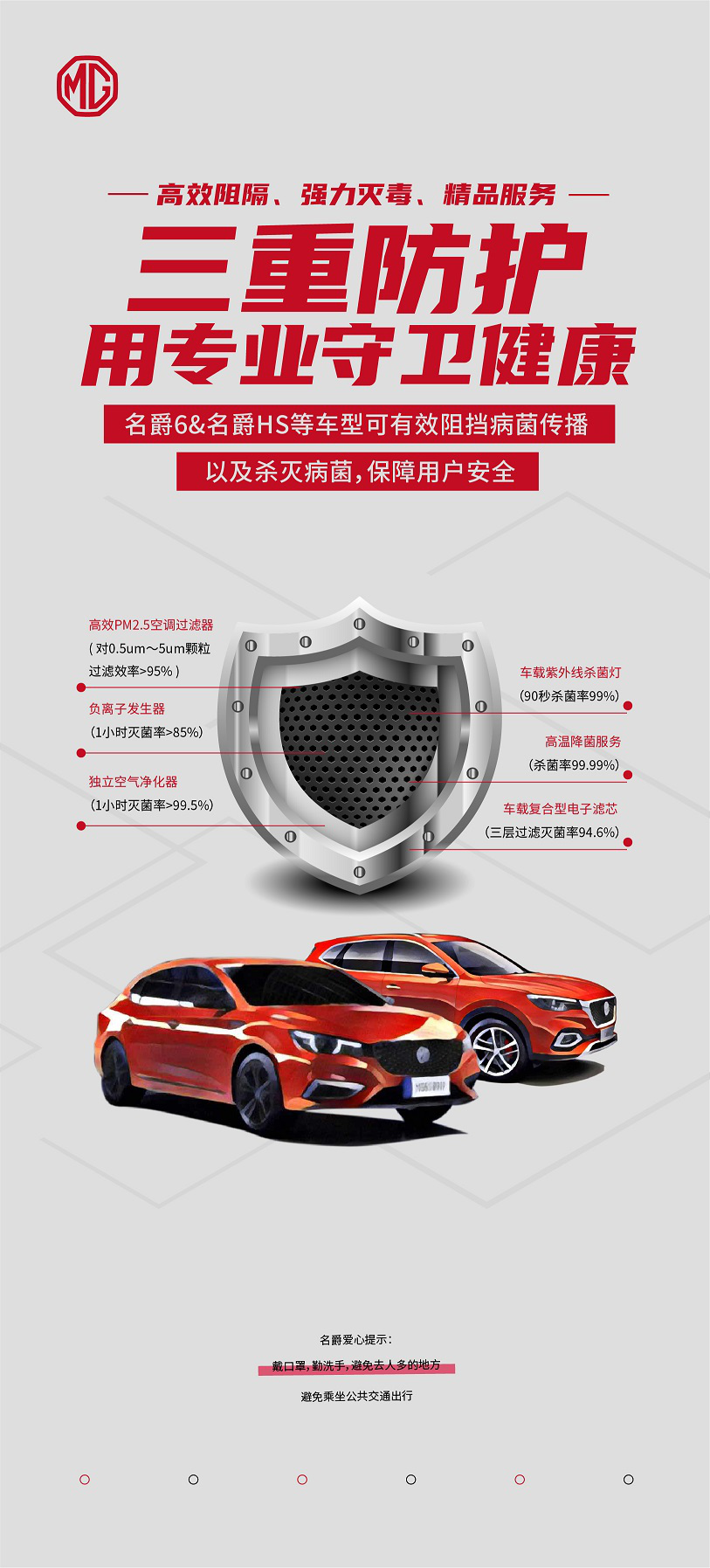 為汽車戴口罩 名爵2年前已推出N99級防護