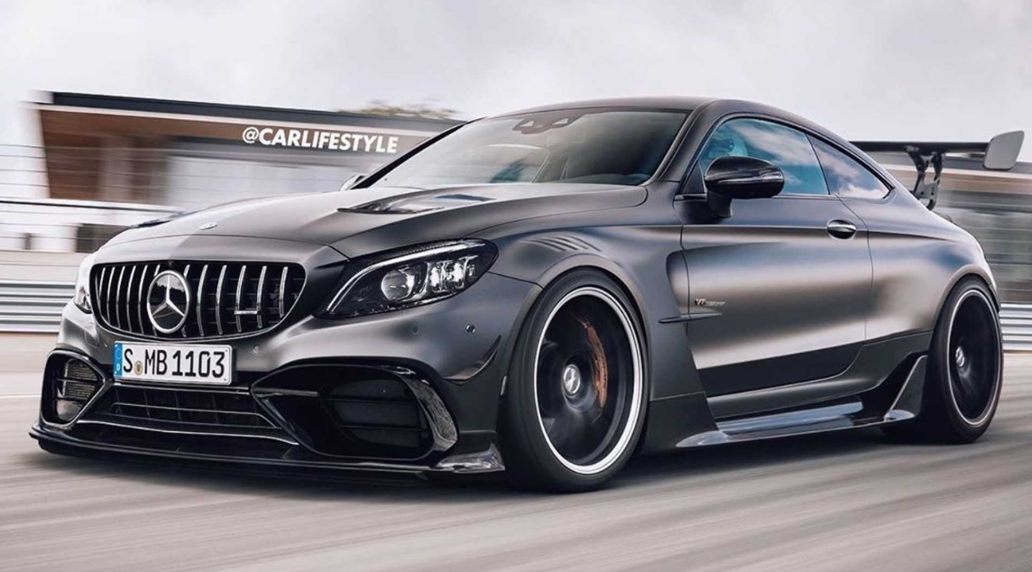 梅賽德斯AMG C63 Coupe黑色渲染圖曝光
