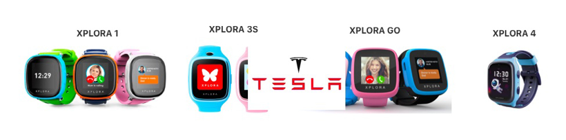 特斯拉，特斯拉,特斯拉智能手表，Xplora Technologies