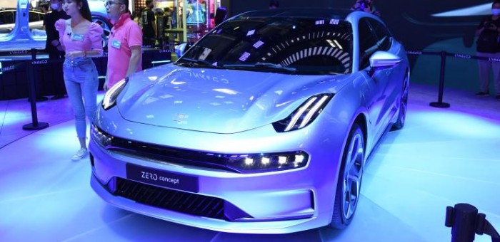 領(lǐng)克ZERO CONCEPT量產(chǎn)版白車身下線