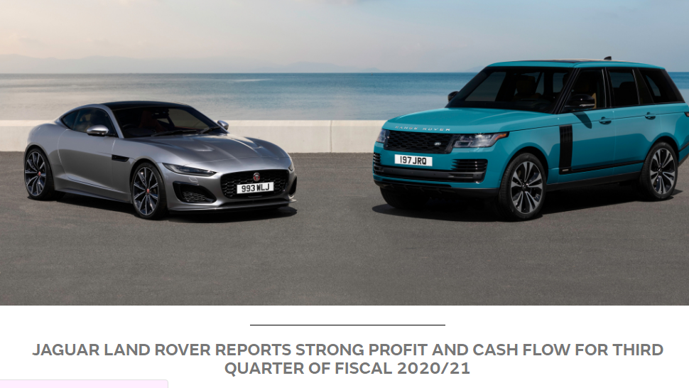 國(guó)內(nèi)市場(chǎng)貢獻(xiàn)顯著 捷豹路虎財(cái)報(bào)營(yíng)收盈利等提升 