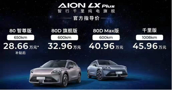 起步即高配 廣汽埃安AION LX Plus全系導(dǎo)購