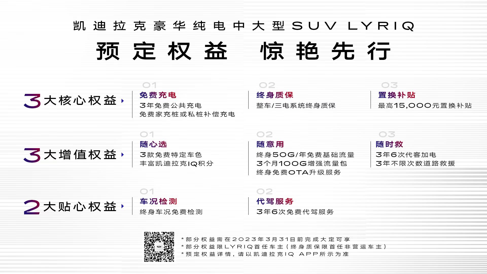 免費充電 凱迪拉克LYRIQ預(yù)定權(quán)益發(fā)布