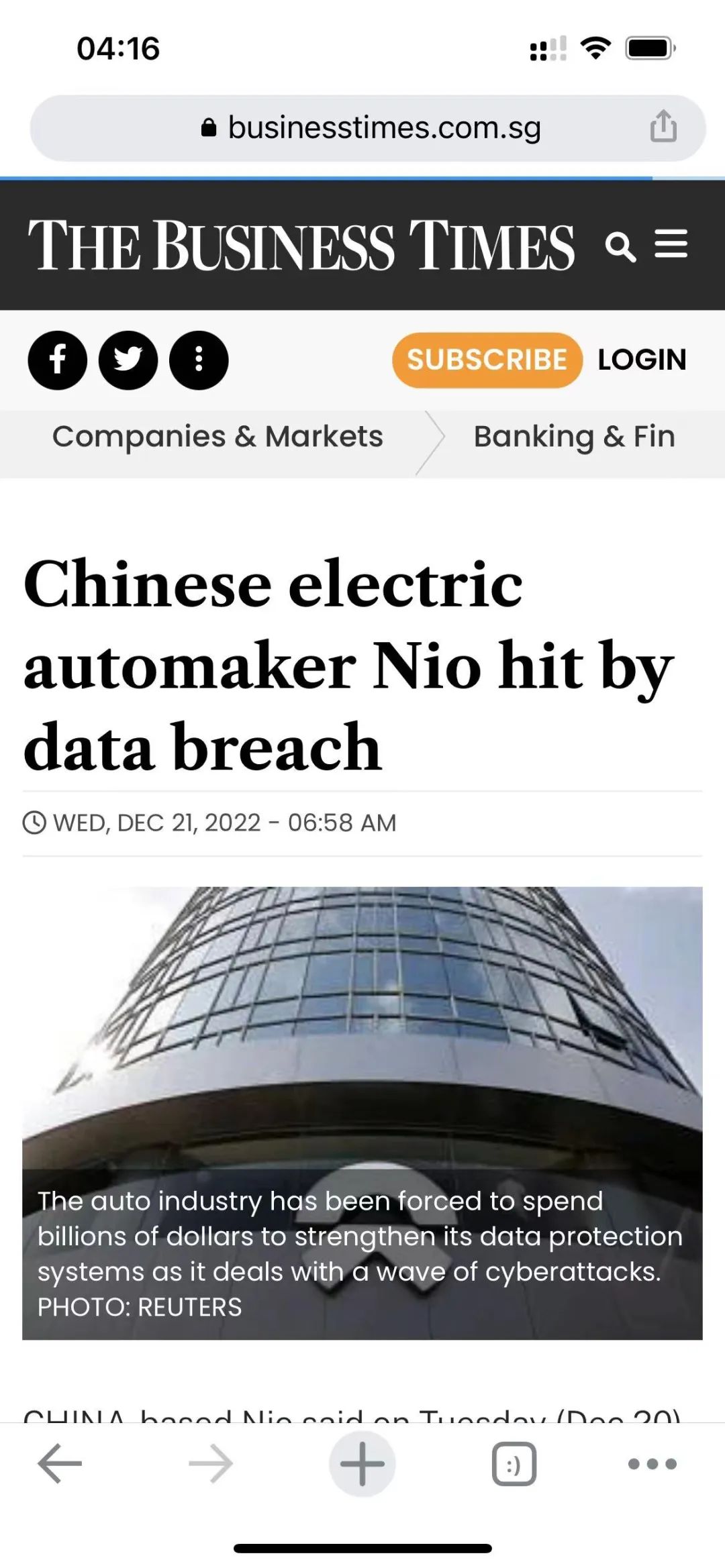 蔚來被黑客勒索沖上外媒頭條，外國網(wǎng)友竟如此淡定