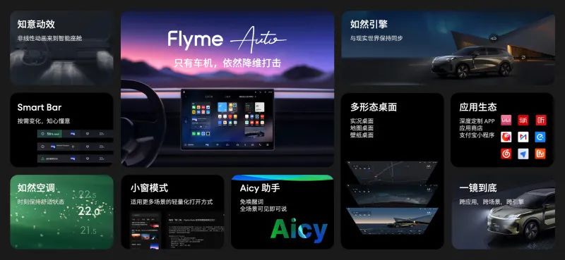 魅族Flyme Auto車機(jī)發(fā)布，首搭于領(lǐng)克08