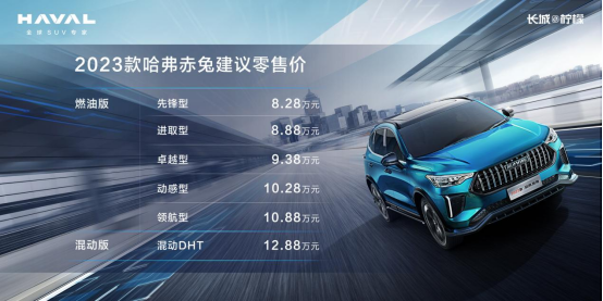 三種動(dòng)力六款配置 2023款哈弗赤兔售8.28萬元起