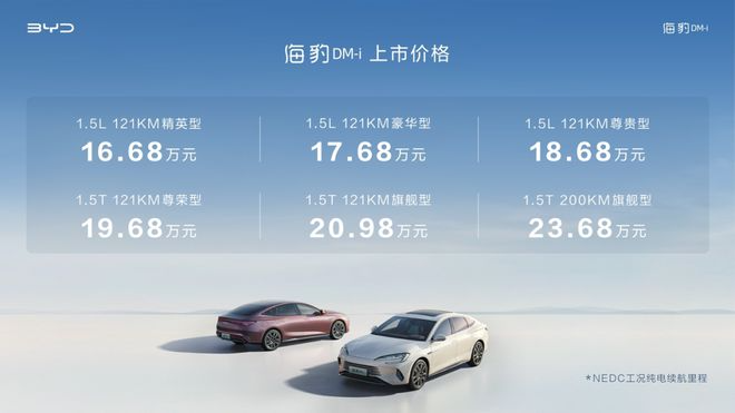 向中型合資燃油轎車宣戰(zhàn)，16.68萬起售海豹DM-i來了