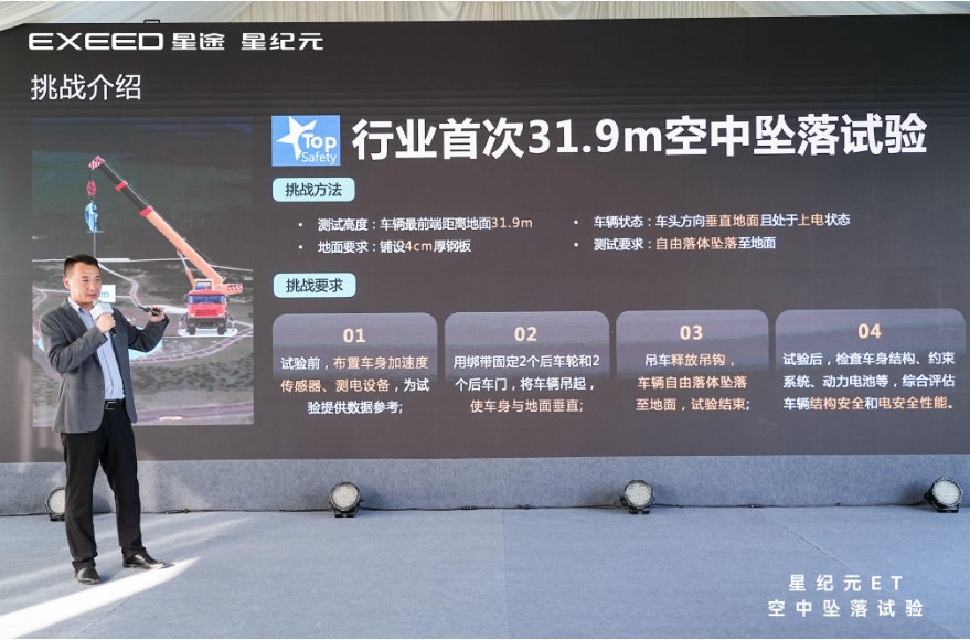 高空墜落挑戰(zhàn)安全底線(xiàn)，星紀(jì)元ET“一鏡到底”秀肌肉